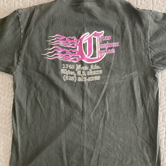 Original, Old School Chico Custom Motorcycle T-shirt - Picture 1 of 2